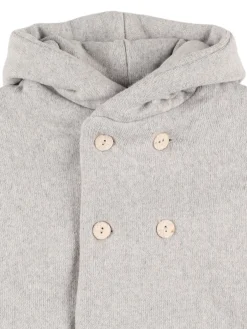 Cappotto in misto cotone con cappuccio