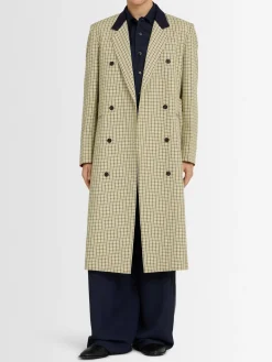 Cappotto in misto lana con cintura