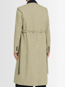 Cappotto in misto lana con cintura
