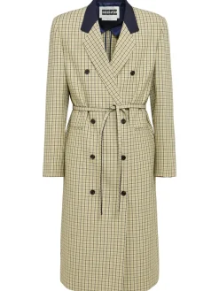 Cappotto in misto lana con cintura