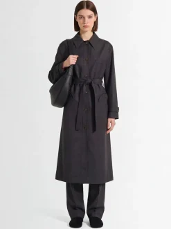 Cappotto lungo Basoto in lana / cintura