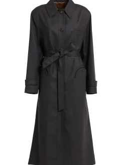 Cappotto lungo Basoto in lana / cintura