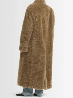 Cappotto lungo in teddy