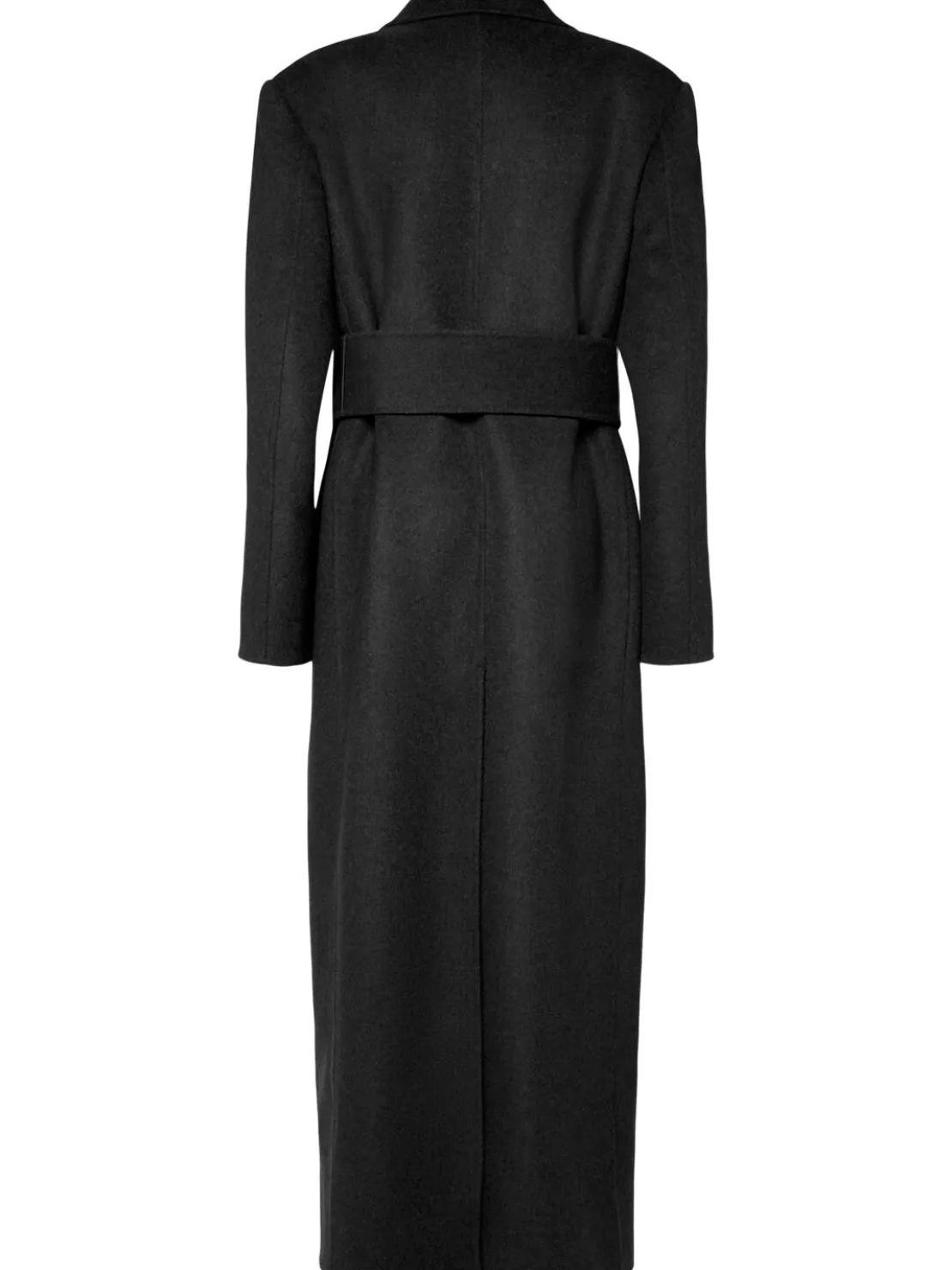 Cappotto lungo Lea in lana con cintura