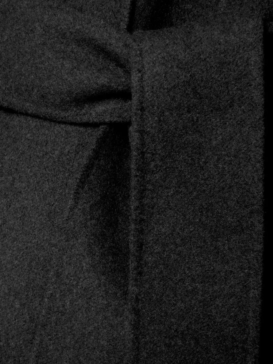 Cappotto lungo Lea in lana con cintura