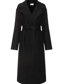 Cappotto lungo Malika in feltro di misto lana