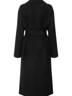 Cappotto lungo Malika in feltro di misto lana