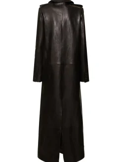 Cappotto lungo Mallory in pelle
