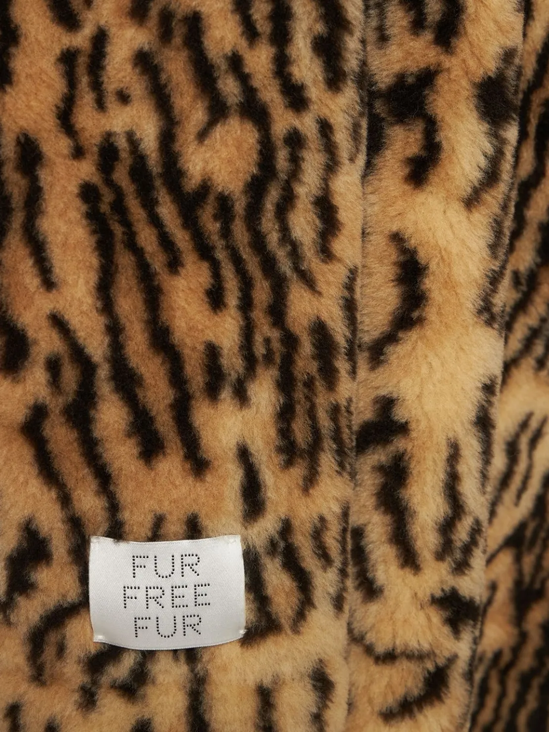 Cappotto midi in pelliccia sintetica leopard