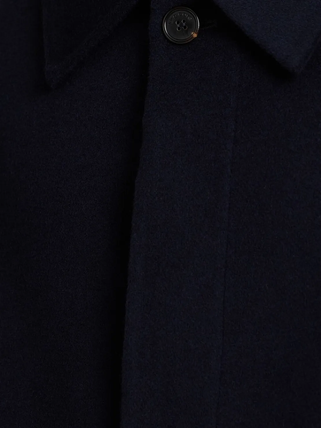 Cappotto monopetto in misto lana