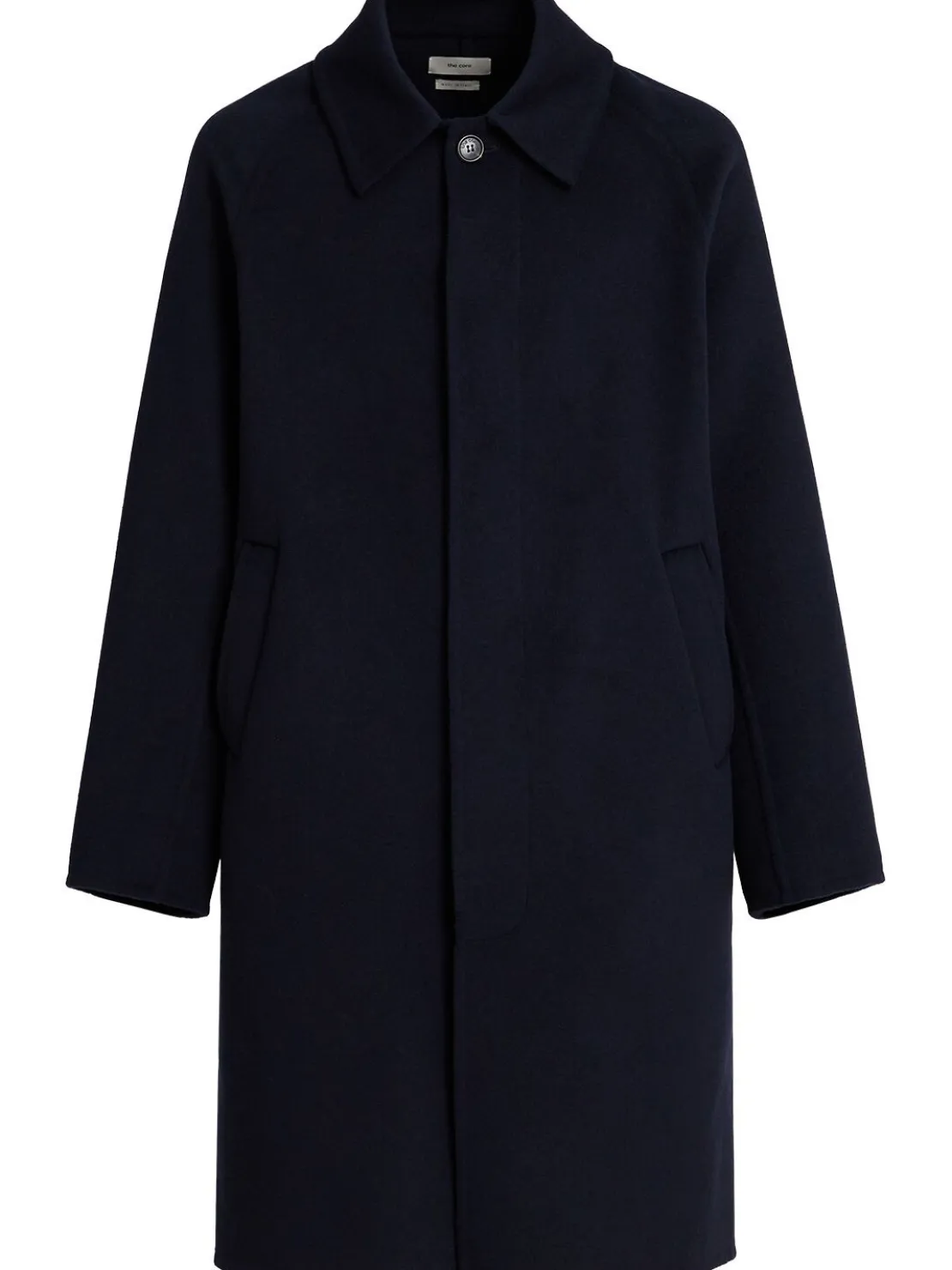 Cappotto monopetto in misto lana