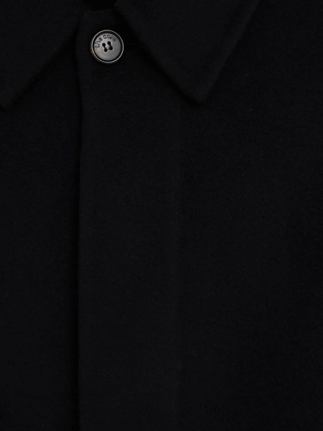 Cappotto monopetto in misto lana