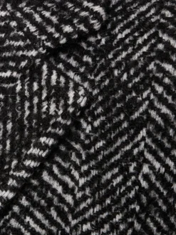 Cappotto Quinn in tweed spigato di misto lana