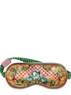 Capricorn printed silk sleep mask
