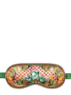 Capricorn printed silk sleep mask