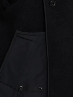 Cardigan in feltro di lana