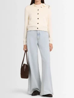Cardigan in maglia con bottoni