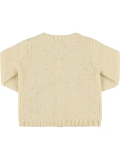 Cardigan in maglia di alpaca e lana
