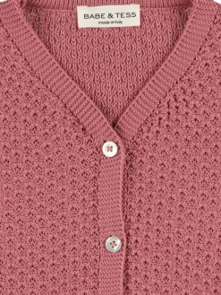 Cardigan in maglia di cotone