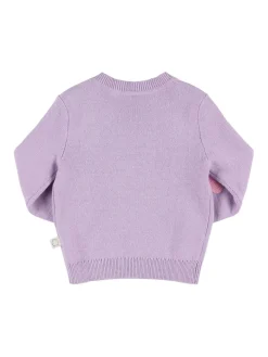Cardigan in maglia di cotone e lana