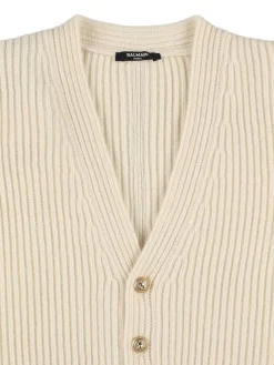 Cardigan in maglia di lana e cashmere