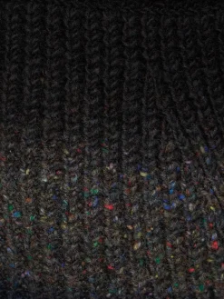 Cardigan in maglia di lana tinta in capo