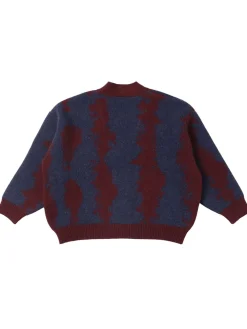 Cardigan in maglia di misto lana