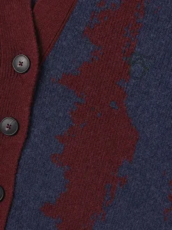 Cardigan in maglia di misto lana