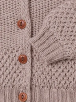 Cardigan in maglia di misto lana