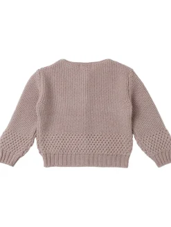 Cardigan in maglia di misto lana