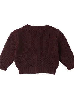 Cardigan in maglia di misto lana
