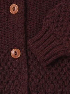 Cardigan in maglia di misto lana