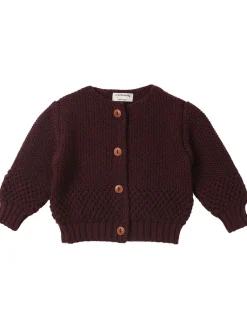Cardigan in maglia di misto lana