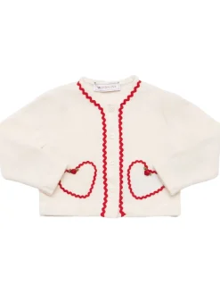 Cardigan in maglia di misto lana