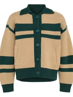 Cardigan in maglia di misto lana