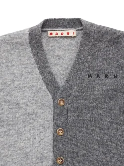Cardigan in maglia di misto lana