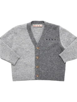Cardigan in maglia di misto lana