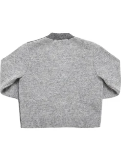 Cardigan in maglia di misto lana