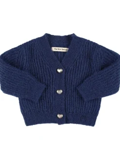 Cardigan in maglia di misto mohair