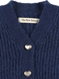 Cardigan in maglia di misto mohair
