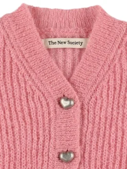 Cardigan in maglia di misto mohair