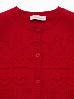 Cardigan in maglia di misto poly