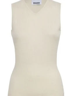 Cashmere & silk knit tank top