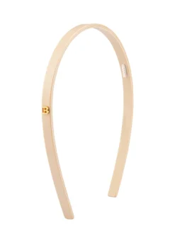 Cerchietto sottile in acetato con logo