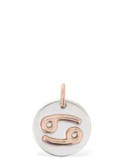 Charm Cancer in oro rosa 9kt e argento