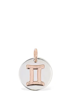 Charm Gemini in oro rosa 9kt e argento 9kt