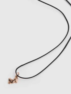 Charm Junior in oro rosa 9kt con diamanti