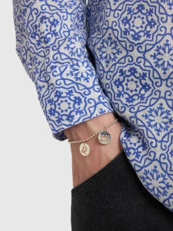 Charm Leo in oro rosa 9kt e argento
