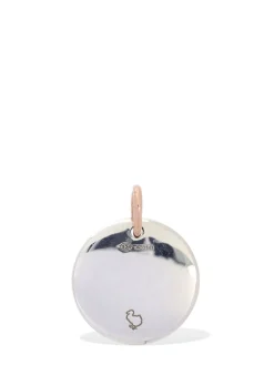 Charm Libra in oro rosa 9kt e argento