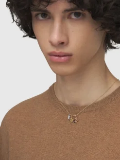 Charm X in oro bianco 18kt con diamanti